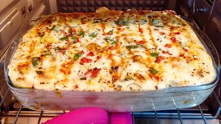 White Sauce Pasta  Creamy Bake Pasta Easy Steps [upl. by Khan]