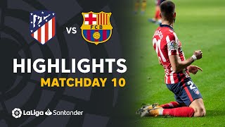 Highlights Atletico Madrid vs FC Barcelona 10 [upl. by Arhat]