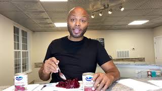 A MUST HAVE at Thanksgiving Dinner is Cranberry Sauce OceanSpray—OUT THE CAN [upl. by Nauqed]