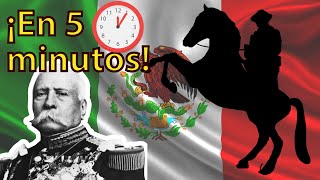 ¡La Revolución Mexicana EN 5 MINUTOS  Resumen [upl. by Anthea19]