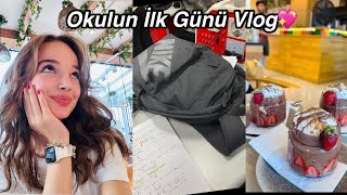 OKULUN İLK GÜNÜ VLOG Ecre Ay [upl. by Anawahs]