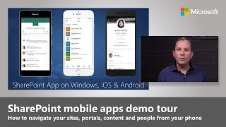 SharePoint Mobile App  Your Intranet in Your Pocket [upl. by Beckerman]