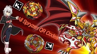 ALL QR CODES OF SPRYZEN  Beyblade Burst App [upl. by Sanfred]