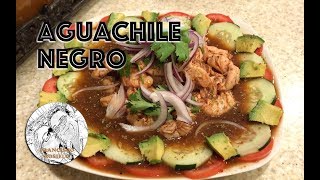 Aguachile en Salsa Negra  Black Aguachile [upl. by Dlnaod]