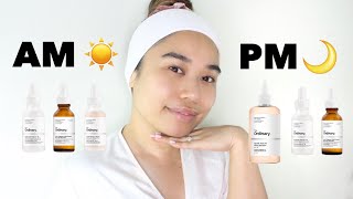 The Ordinary Skincare Routine l Morning  Night [upl. by Notaek]