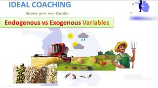 EXOGENOUS VS ENDOGENOUS VARIABLES ENGLISH [upl. by Kirwin]