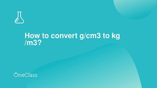 How to convert gcm3 to kg m3 [upl. by Lyred]