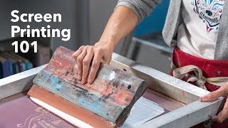 The Basics of Screen Printing  Screen Printing Tutorial [upl. by Nerac]