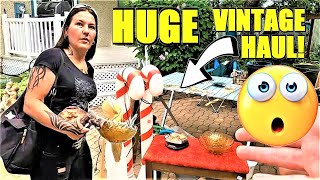 Ep497 YOU WONT BELIEVE THIS HUGE VINTAGE GARAGE SALE HAUL 😯😯 [upl. by Avlasor134]