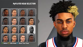 NBA 2K21 HOW TO GET DIFFERENT HAIR STYLES AND FACE CREATIONS FULL TUTORIAL [upl. by Ciaphus]