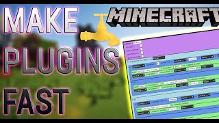 Minecraft Plugin Coding FAST amp EASY  Visual Bukkit [upl. by Elbertine]