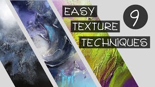 9 BEST EASY Texture Painting Techniques on Canvas  Intensive Tutorial  ENFRESCNDE Subs [upl. by Gnehs]