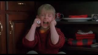 Home Alone 1990 Scaring Marv Scene [upl. by Idnek]