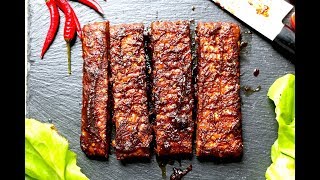 Tempeh Vegan Ribs I The Buddhist Chef [upl. by Adnawad]