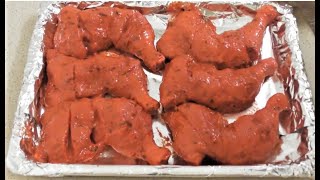 Tandoori chicken  Restaurant style tandoori chicken recipe  tandoori chicken in oven [upl. by Ichabod]