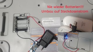 Nie wieder Batterien  Umbau auf Steckdosenstrom diy [upl. by Assilana937]