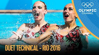 Artistic Swimming Duet Technical  Rio 2016 Replays [upl. by Minetta214]