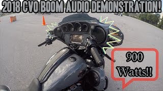 M8 Street Glide CVO Audio demonstration Incredible [upl. by Pammie]