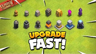 Secrets to Upgrade Your Walls Fast Clash of Clans [upl. by Yacov]