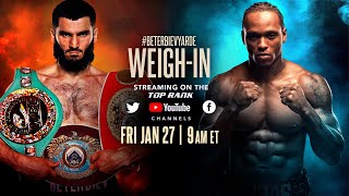 Artur Beterbiev vs Anthony Yarde  OFFICIAL WEIGHIN [upl. by Eedebez510]