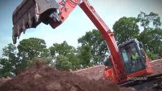 Doosan Excavator DX140LCR3 At Work  Doosan Equipment Europe [upl. by Lowney]