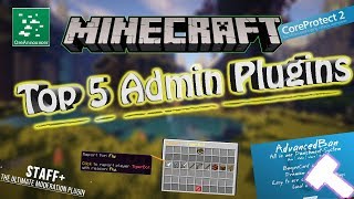 Top 5 Admin Plugins  Minecraft 114 [upl. by Nhtanhoj]