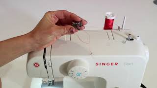 Singer Start 1304 5 Threading amp Winding a Bobbin [upl. by Sinclare]