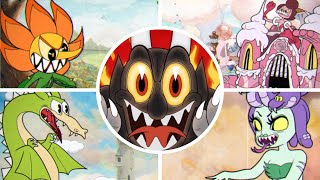 Cuphead  All Bosses Regular [upl. by Kanya]