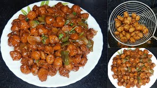 Easy Soya Chilli Manchurian Recipe  Soya Manchurian Recipe [upl. by Janella]