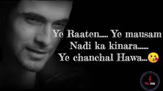 Yeh Raaten Yeh Mausam  lyrics   sanam ftsimran sehgal [upl. by Anivram]