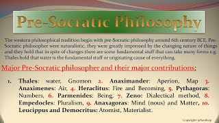 Pre Socratic Philosophers  Greek Philosophy  First Philosophers  Ancient western Philosophy [upl. by Xilef]