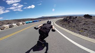 Longboarding Mt Ruapehu Freeride [upl. by Etnemelc]