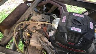 Kawasaki Mule 3010 Predator 670cc engine swap [upl. by Dorinda984]