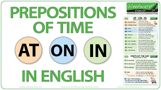 AT ON IN  Prepositions of Time in English [upl. by Rabaj]