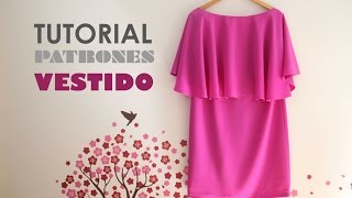 DIY Tutorial y patrones Vestido de capa para mujer [upl. by Megan76]