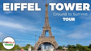 Eiffel Tower Tour  Level 1 2 amp 3  With Captions [upl. by Doownil]