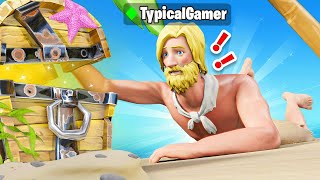 The CASTAWAY JONESY Challenge in Fortnite Secret Island [upl. by Hendry964]