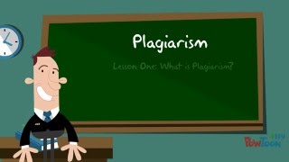 Plagiarism Lesson One [upl. by Inaej]