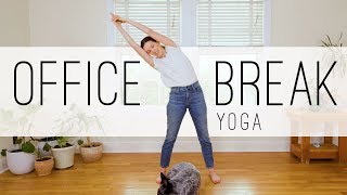 Office Break Yoga  14Minute Yoga Practice [upl. by Ardnohsed]