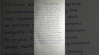 Terrorism Essay In English  Essay writing ThinkOlogy06 [upl. by Relyhs]