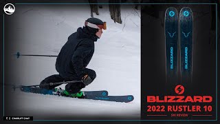 2022 Blizzard Rustler 10 Ski Review with SkiEssentialscom [upl. by Ecirahs]