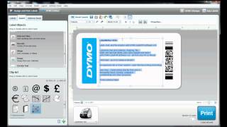 How to build your own label template in DYMO Label Software [upl. by Deloris]