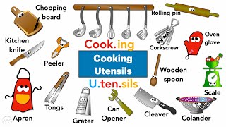 Cooking Utensils name in English [upl. by Ayekel368]