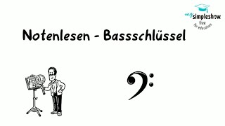 Musiktheorie Notenlesen im Bassschlüssel [upl. by Tracy123]