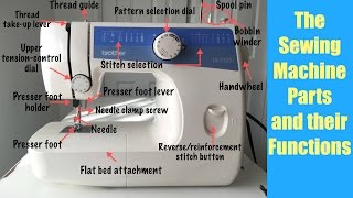 Sewing Machine Parts and their Functions [upl. by Giardap]