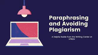 Paraphrasing and Avoiding Plagiarism [upl. by Anihs]