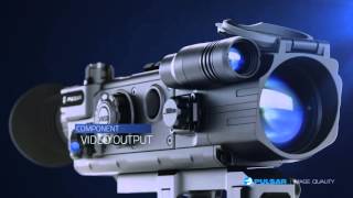 Digisight LRF Pulsar digital riflescope with integrated laser range finder [upl. by Janeta]