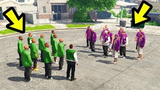 GTA 5  What if you Take Rival Groups to Grove Street [upl. by Eerbua]