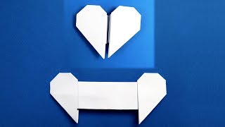 Origami Heart with Message  Origami Easy [upl. by Ahsiekin]