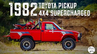 Supercharged 1982 Toyota Pickup 4x4 Restoration Documentary [upl. by Anilet]